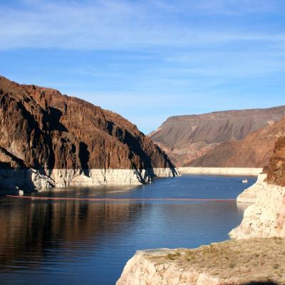 Low water levels at Lake Mead