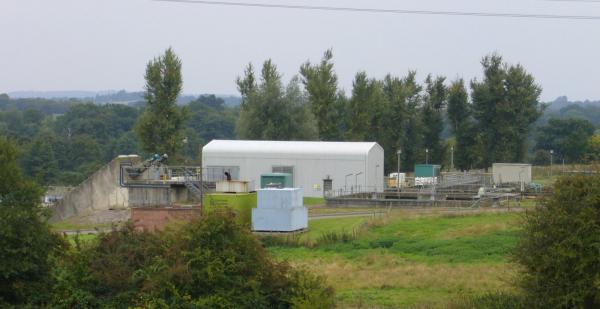 Water treatment works in Turnbridge Wells, England