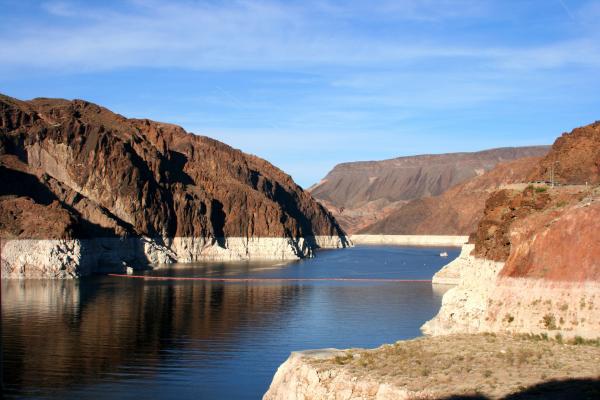 Low water levels at Lake Mead