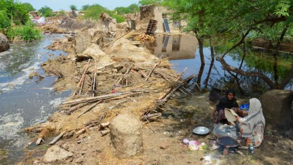 Destruction of livelihoods and infrastructure in Pakistan 